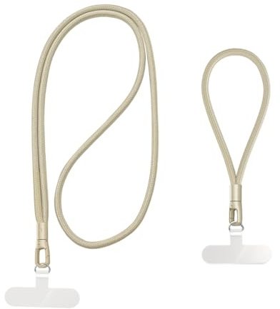 IDNVFY 2 Piezas De Cordón De Teléfono Móvil Y 2 Piezas De Juntas, Cuerda De Muñeca, Cuerda De Cabestro, Cordón Antideslizante, Cordón Ajustable, Accesorios para Teléfonos Móviles.