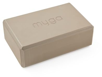 Myga Yoga Block | Rutschfest & Leicht | Support bei Yoga und Pilates Übungen | Ideal für Anfänger & Fortgeschrittene | 23 cm x 14,5 cm x 7,7 cm