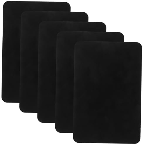 5Pcs Fiber CD Clean Cloth for Vinyl Record Dust Removal Black | Portable, Washable, Comfortable Touch, Household Use, Album Care, Turntable Accessory, Five Piece Set