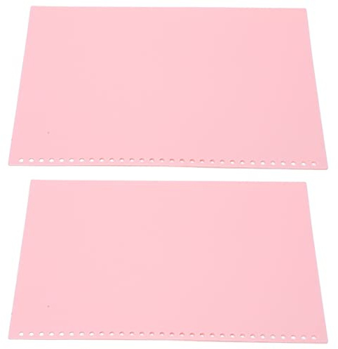 Omquot 20 st genomskinligt matt folieskyddspapper för presentation, A4 flexibelt PP-plastmaterial 30 hål, hållbart för långvarig användning (rosa)