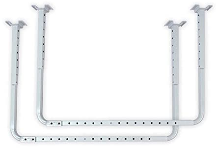 HyLoft 80842-10 33 in. x 34 in. Adjustable Garage Ceiling Mount Storage Rack Kit, Garage Overhead Storage Bracket, White