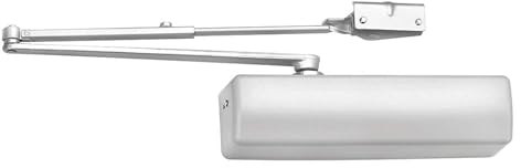 Corbin Russwin DC3000 Series Silver Aluminum Painted Cast Iron Parallel Arm Mounting Adjustable Door Closer with Sex Nuts and Bolts, 1-6 Size (Pack of 1)