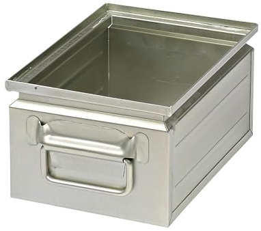 kaiserkraft | Stapelkasten aus Stahlblech | Volumen ca 9 l | Verzinkt