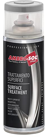 Ambro-Sol V400PRIMER1 Smalto Trattamento per Superfici, Primer Ancorante Metalli, Protegge dalla Ruggine le Superfici di Metallo, Bomboletta Spray in Banda Stagnata Riciclabile 400 ml
