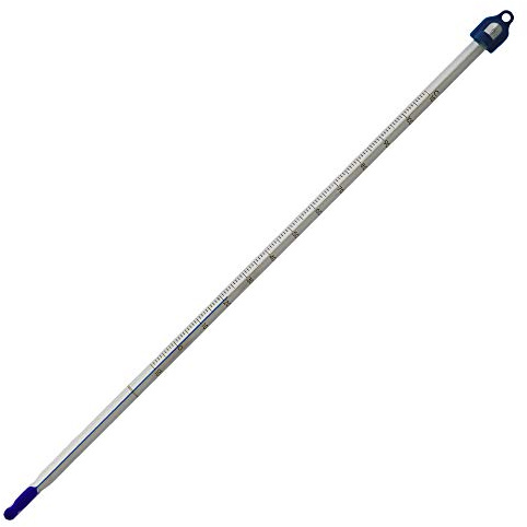 -10 to +110 Laboratory Thermometer 305mm | With Blue Spirit Partial Immersion Glass Lab School Home Brew
