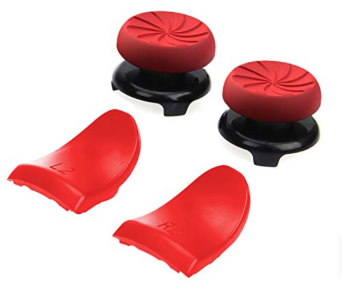 ANDERK Gommini Joystick PS4 Custodia per Impugnatura in Silicone Arancione con Impugnatura, Red