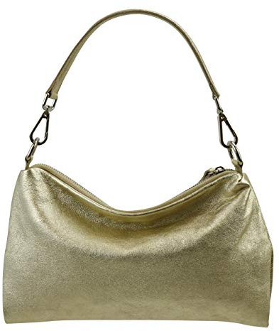 SH Leder Echtleder Umhängetasche mittelgroße schultertasche Abendtasche Clutch Crossbody Bag Messenger Handtasche mit Reißverschluss 33x20cm Lovelin G393