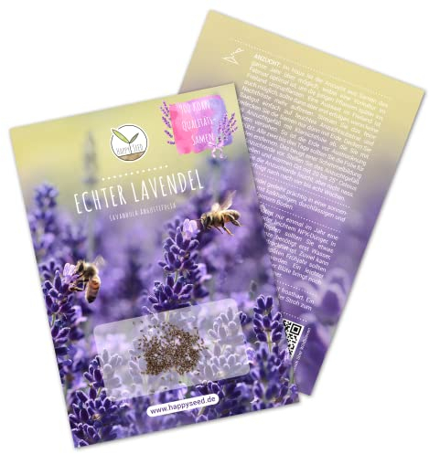 900x Semi di lavanda ad alto tasso di germinazione - Versatile pianta medicinale e ideale per api e farfalle (incl. eBook GRATUITO)