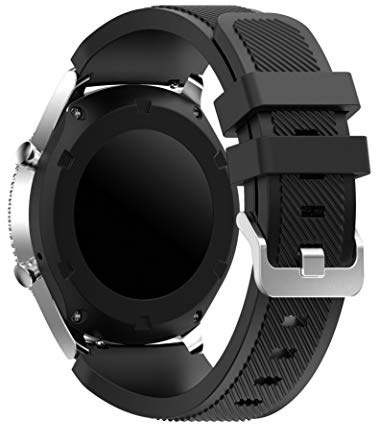 Syxinn Compatible with Strap Gear S3 Frontier/Classic/Galaxy Watch 46mm Straps Band 22mm Soft Silicone Replacement Wristband Bracelet Sport Strap for Galaxy Watch 3 45mm/Gear S3/Moto 360 2nd Gen 46mm