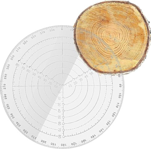 300 mm runder Mittelfinder, transparenter Acryl-Drechsel-Finder, Kreise, Zeichenwerkzeug, Holzbearbeitungskompass zum Zeichnen von Kreisen, Drehmaschinen