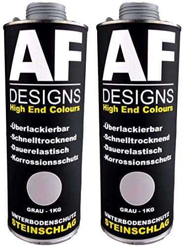 Alex Flittner Designs - Protezione per sottoscocca, 2 x 1 kg, verniciabile, colore: Grigio