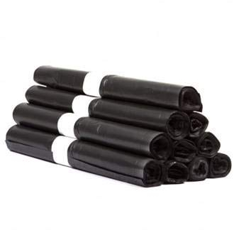 Sac Poubelle Qualité Professionnelle - 200 L Noir - 45 Microns - Carton de 100 Sacs - Rouleau