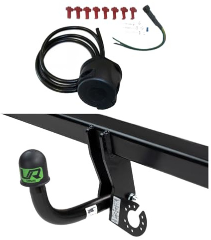 Umbra Rimorchi Barra de remolque fija y cableado 12N compatible con Toyota RAV4 IV 39033/F