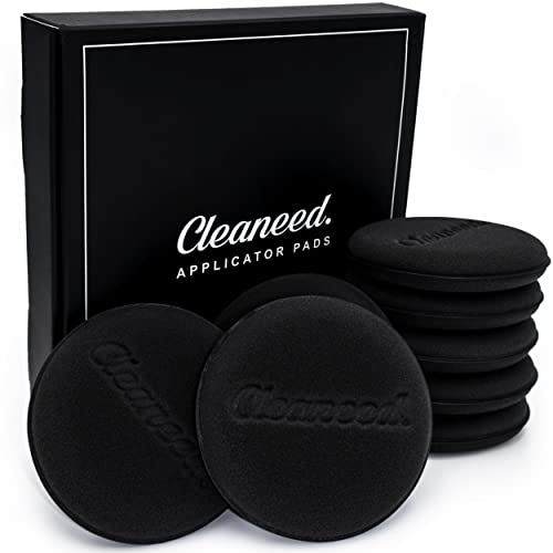 Cleaneed Premium Applicator Pads [8 PIECES] – Extra soft and surface-friendly – Universally applicable, ideal for car polish and wax, leather care, interior sponge, polishing pad, application sponge