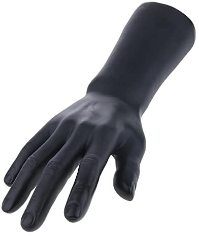 Sharplace Realistische Männliche Hand für, Schmuck, Uhrendisplay, Aus, Leicht zu Reinigen, Schwarz