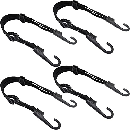 Gepäckträger Gurt Motorrad, 4 Stück 60 cm Luggage Strap Bike, Gepäckgurt Fahrrad Schwarz, Gepäckträger Spanngurt Motorrad, Für Motorradhelme, Fahrräder, Gepäck