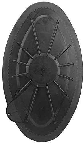 BYCUFF Coperchio del portello del ponte per barche Coperchio del portello rotondo stalla piastra di ispezione del ponte di plastica per barca marina Kayak Canoa Marine