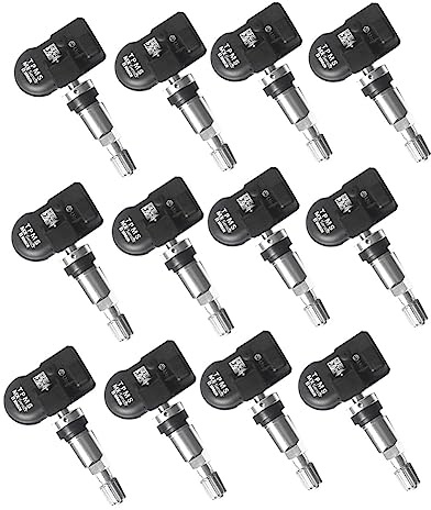 Komdndht 12 PièCes Programmation Capteur TPMS 315/433MHZ Universel 2 en 1 MX-Sensor SystèMe de Surveillance de la Pression des Pneus Outil de RéParation pour-