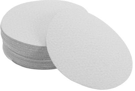 INFINAUTO Discos de Lijado 7.09 1000 Grit Reparación Automotriz Redonda Gancho y Lazo Papel de Lija Óxido de Aluminio Blanco 50 Pzas