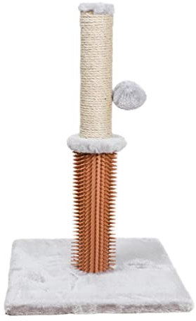 kratzbaum mit Sisalseilen,kratzbaum mit baumelndem Ball, mit für Indoor- und Kätzchen - grau