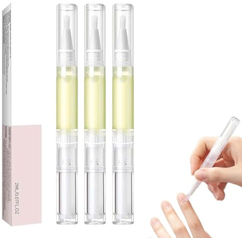 Explcior Lyra Cosmetic Ongles, Huile Cuticules Ongles, Huile de Croissance des Ongles Rayonnante, Sérum Cosmétique for Hydrater, Renforcer et Éclaircir Le Soin des Ongles(3pcs)