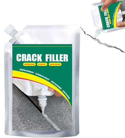 Mastic de Réparation pour Fissures Béton | Scellant Étanche 500ml - Adhésif Puissant, Mastic d'Étanchéité, Résistant aux Intempéries pour Joints, Toitures, Sols et Rebords de Fenêtres
