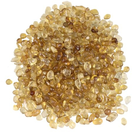 DECOMELODY Gravier de Verre Coloré Ambré 5-9 MM 500 G Pierres Décoratives pour Aquarium Domestique Bricolage et Décoration Extérieure Gravier Cristallin pour Création Artisanale