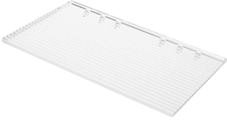 OATIPHO A6 Acryl Einbanddeckel für 6 ring Ordner Transparente Nachfüllbare Notizbuchhülle für Loseblatt Planer und Budgetordner