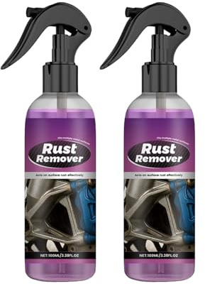 Liakyunf Spray Dérouillant - Anti-Rouille pour Voiture & Métal - Convertisseur pour Châssis, Machines & Meubles - Entretien & Réparation, 100 ML (Lot de 2)