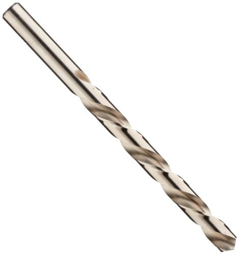 Chicago Latrobe 150L High-Speed Steel Jobber Length Drill Bit, Uncoated (Bright), Round Shank, Left-Hand Flute, 118 Degree Conventional Point, Wire Size #21 (Pack of 12)