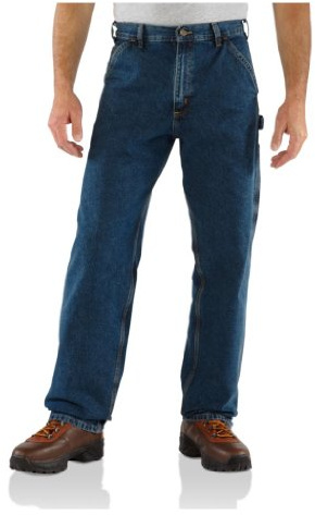 Carhartt, Jean Utilitaire Ample pour Homme, Pierre Profonde, 40W x 28L