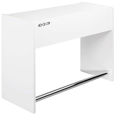 Zomo Deck Stand Ibiza 120 - DJ Tisch 123 x 50,6 x 96 cm - Weiß - MDF Holz - 39,2 kg - für 2 Decks und einen Mixer bis 12 Zoll
