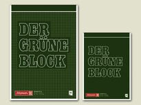 10X BRUNNEN Briefblock A4 60g Grün kar