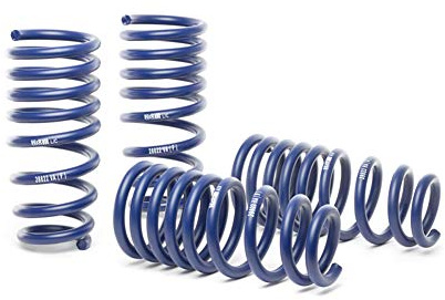 Fahrwerksatz, Federn Sportfedersätze/Performance Lowering Springs von H&R (28843-6) Federsatz Federung/Dämpfung Schraubenfeder, Federung, Blau