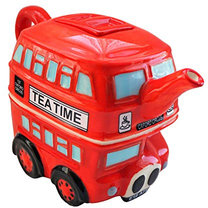 Famous London British London Routemaster Double Decker Bus Shaped Ceramic Teapot