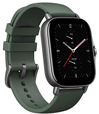 Amazfit GTS 2e Smartwatch mit Alexa eingebaut, 24H Herzfrequenzmesser, Schlaf, Stress und SpO2 Monitor, Aktivitätstracker Sportuhr mit 90 Sportmodi, 14 Tage Akkulaufzeit, Moosgrün