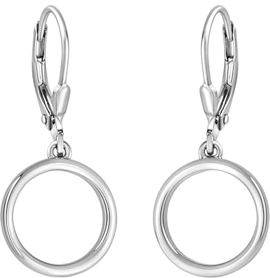 SOFIA MILANI - Boucles d'Oreilles pour Femme en Argent 925 - Clou d'Oreille avec Motif en Forme Cercle - 21064