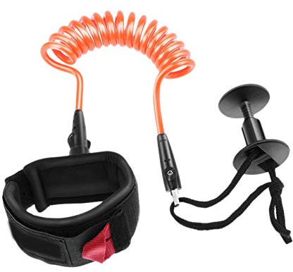 RH-HPC Surf Leine Professionelle Bodyboard Surfbrett Leine Surfeleine 5 Fuß Aufgewickelte Leine Surfen Zubehör SUP Leash. (Color : Orange 5ft)
