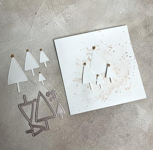 Stanzschablone Tanne Tannenbaum Weihnachtsbaum nordisch, bis 4x8cm, 8-tlg.