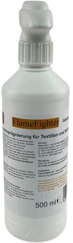 FlameFighter – 500 ml impregnazione antincendio per tessuti e tende, protezione antincendio – superato il test di propagazione antincendio – classe 1 – DIN 4102 B1