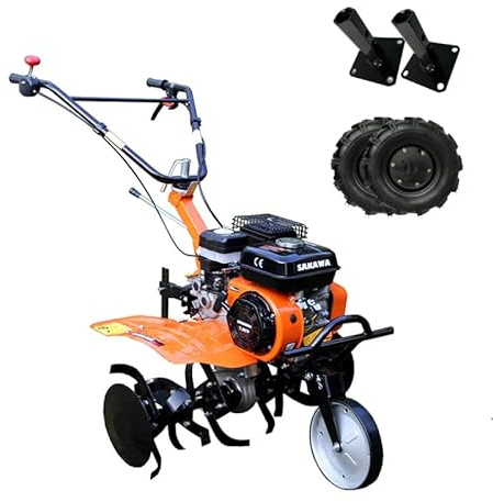 SAKAWA Motoazada Arranque Manual 1G72 7,5CV 3v + Ruedas + Mangones