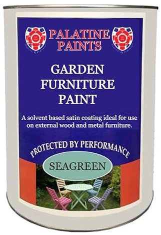 Palatine Paints Professional Satin Garden Furniture Paint (Sage Green, 1 Litre)