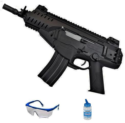 Ecommur. Qingliu ARX160 | Fucile elettrico da softair a pallini calibro 6 mm + occhiali protettivi + 1000 pallini da 0,20 g.