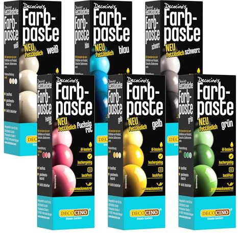 DECOCINO fettlösliche Farbpaste-Set 6er-Set
