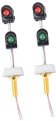 Lurrose 4 Stück Zugmodellbau Sandtischmodell Minizug Zubehör Signalleuchten Sandtisch Baumaterial Mini-hausversorgung Miniatursachen Ampel Sandkasten Strassenlicht Abs Plus Edelstahl