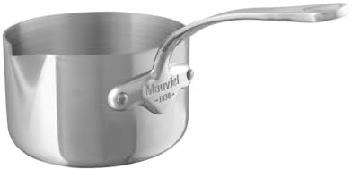 Mauviel M'COOK 5-lagige Saucenpfanne mit Griff aus gegossenem Edelstahl, 0,8 l
