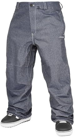 Volcom Snow Billow Pantalon de Ski Coupe Baggy pour Homme - Denim foncé S5 - Taille L