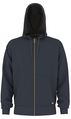 MENS FULL ZIP THERMAL LINED FLEECE HOODIE, DARK NAVY, 3X RG