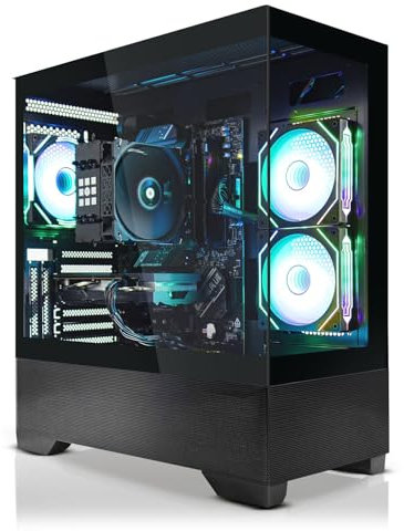 SYSTEMTREFF High-End Gaming PC AMD Ryzen 7 8700F 8x5GHz | AMD Radeon RX 7800 XT 16GB DX12 | 1TB M.2 NVMe | 32GB DDR5 RAM | WLAN Desktop Computer Rechner für Gamer, Zocker & Streamer