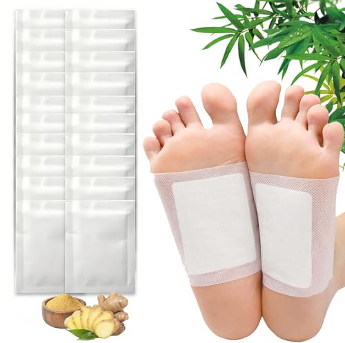 PacuM 40 Pcs Detox Foot Patches Natural Ingredients Foot Detox Patches for Relieves Cold Hands and Feet Swollen and Painful Feet Endocrine System Disorders Poor Sleep Quality